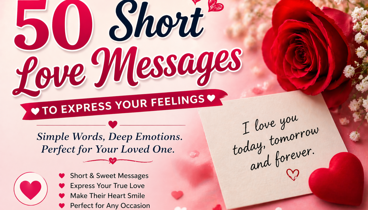 Short Love Messages to Express Your Feelings