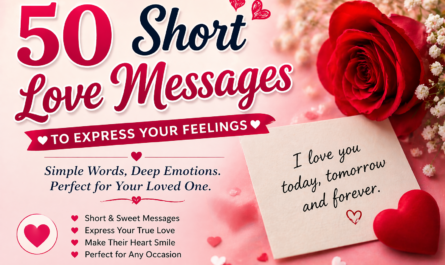Short Love Messages to Express Your Feelings
