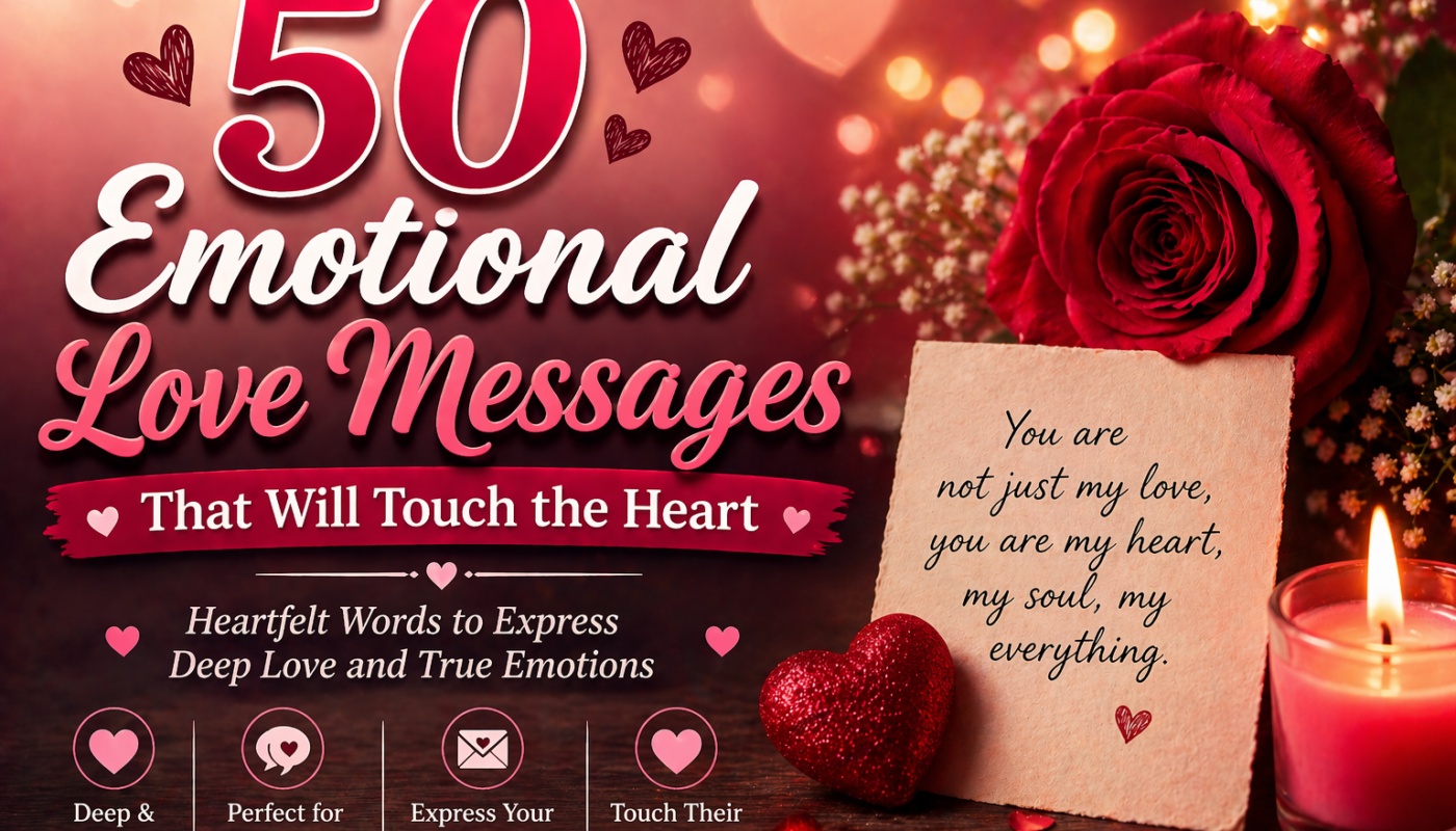 50 Emotional Love Messages That Will Touch the Heart
