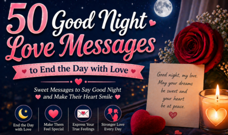 50 Good Night Love Messages to End the Day with Love