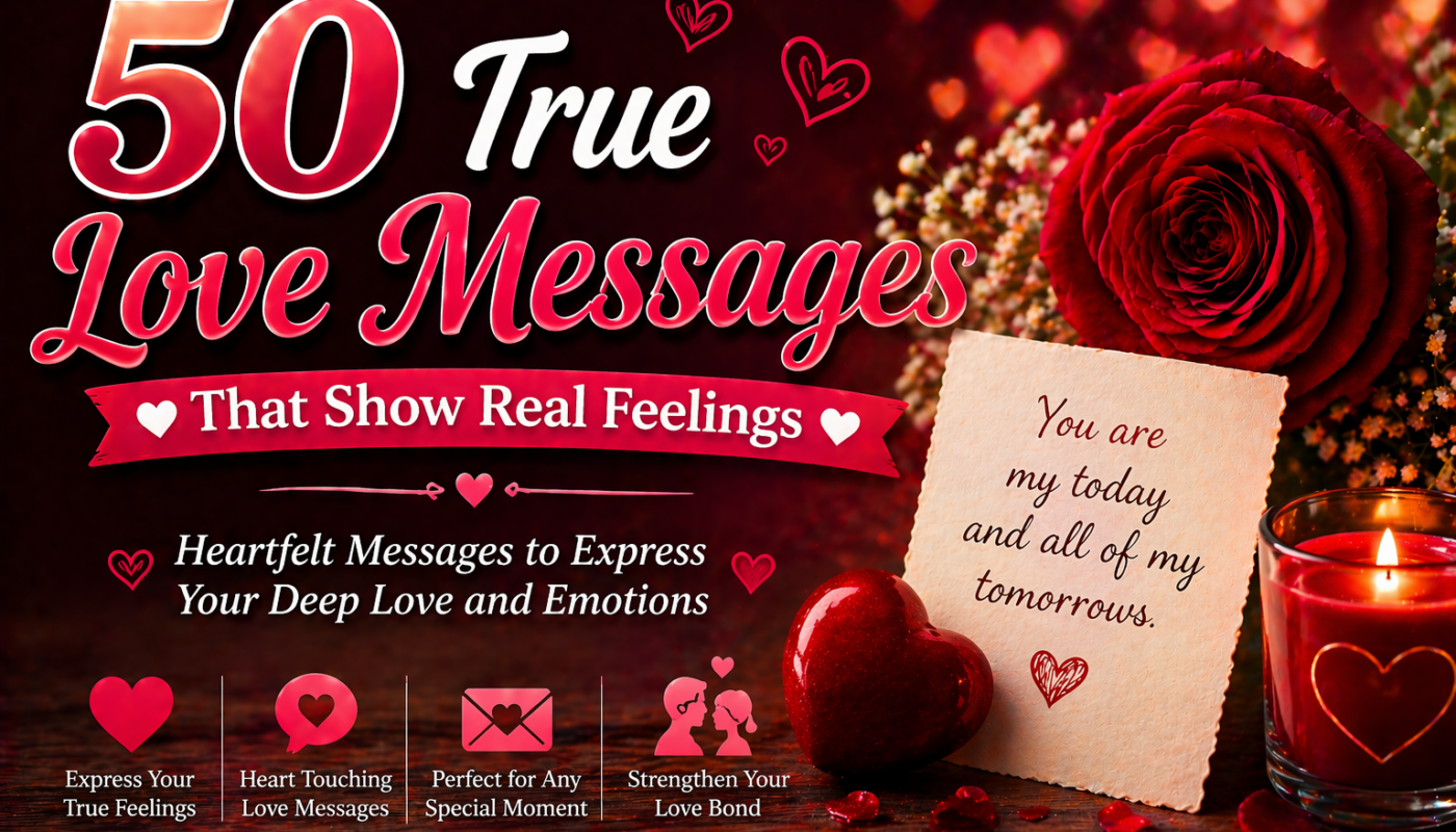 50 True Love Messages That Show Real Feelings