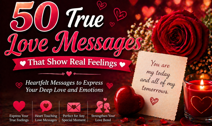 50 True Love Messages That Show Real Feelings