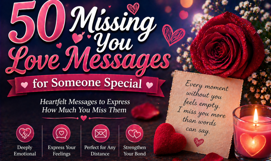 50 Missing You Love Messages for Someone Special