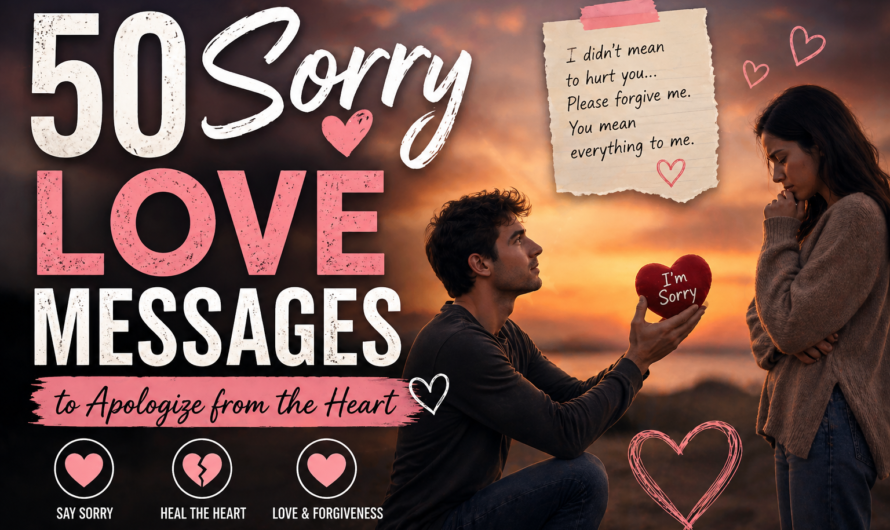50 Sorry Love Messages to Apologize from the Heart