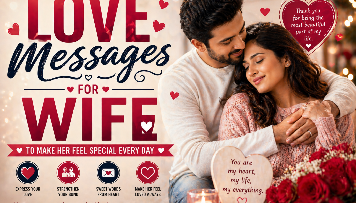 50 Love Messages for Wife to Make Her Feel Special