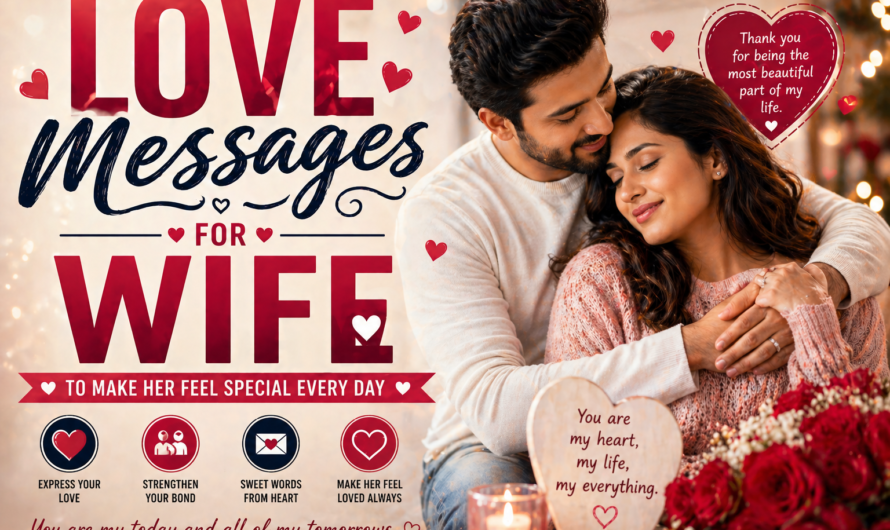 50 Love Messages for Wife to Make Her Feel Special