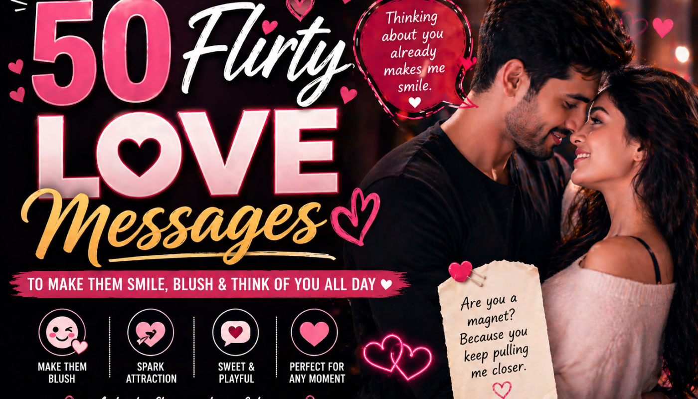 50 Flirty Love Messages to Spice Up Your Relationship