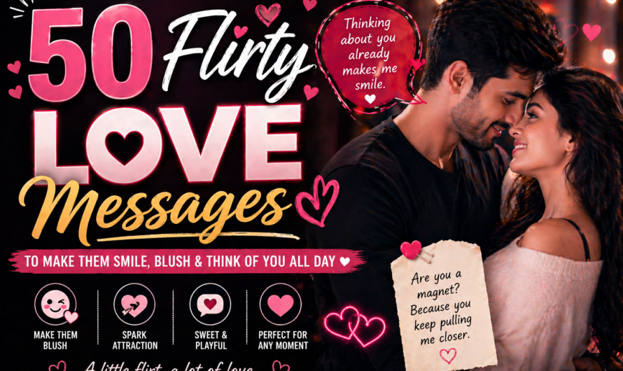 50 Flirty Love Messages to Spice Up Your Relationship