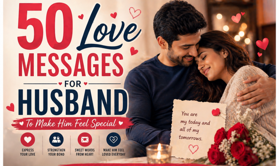 50 Love Messages for Husband to Show Your Care