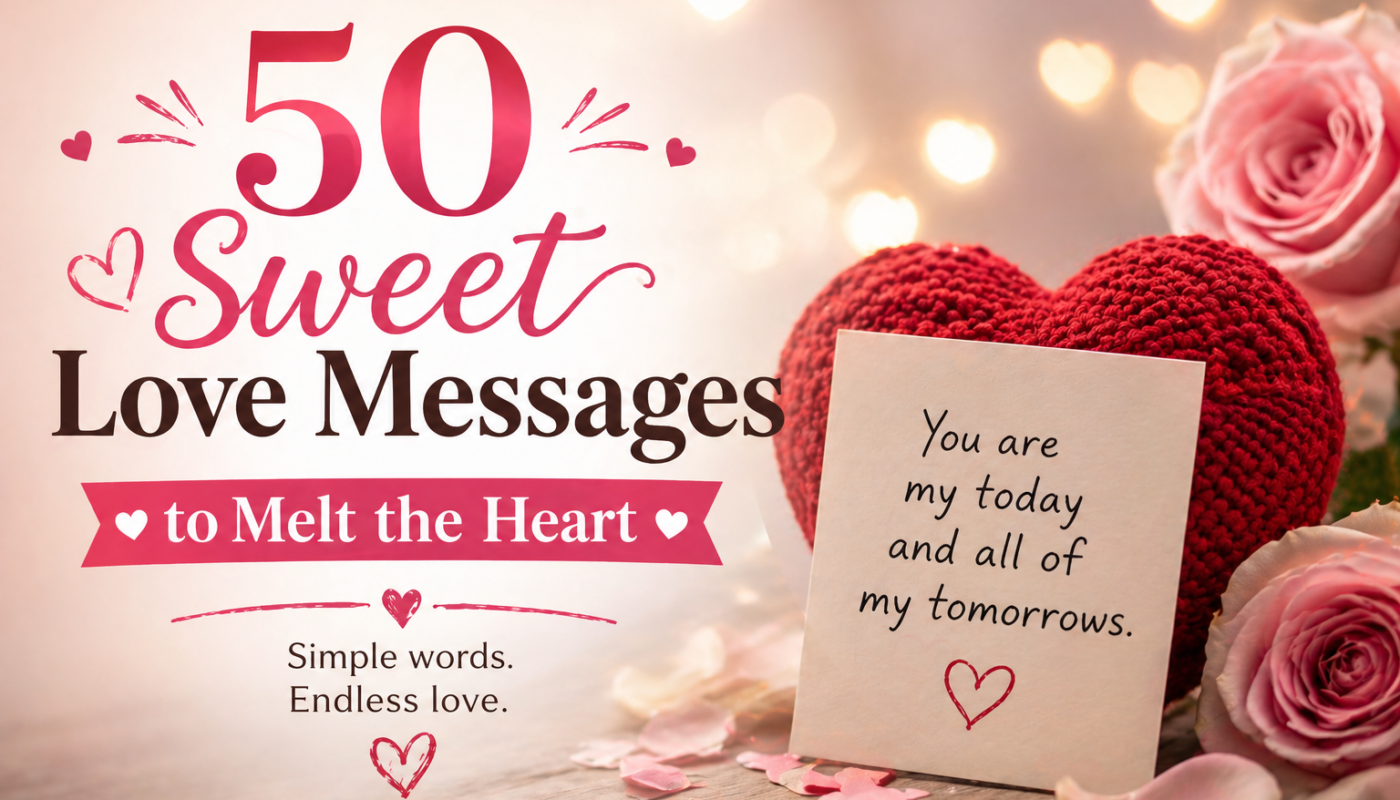 50 Sweet Love Messages to Melt the Heart
