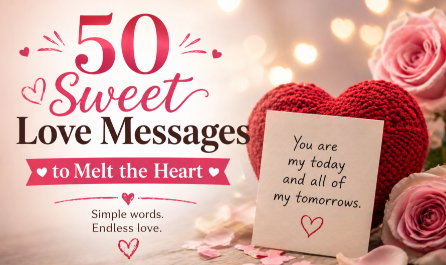 50 Sweet Love Messages to Melt the Heart