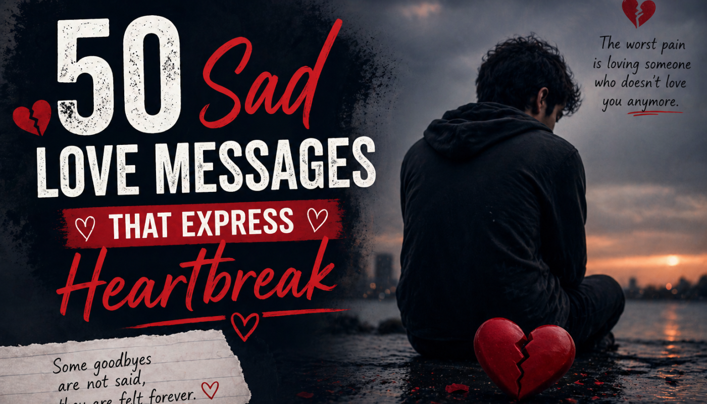 50 Sad Love Messages That Express Heartbreak