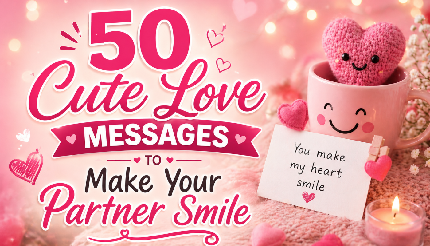 50 Cute Love Messages to Make Your Partner Smile