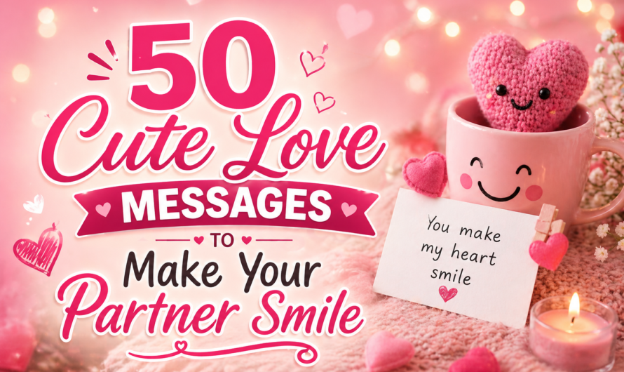 50 Cute Love Messages to Make Your Partner Smile