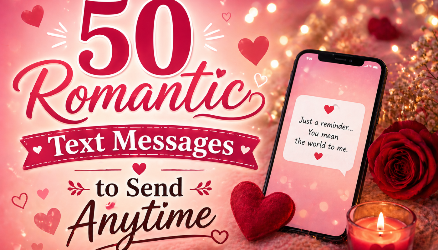 50 Romantic Text Messages to Send Anytime