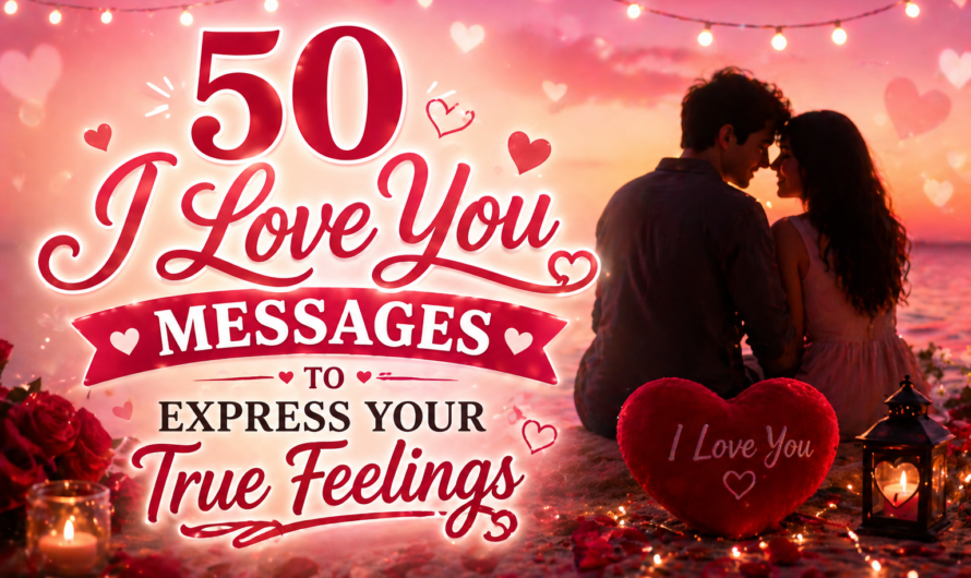50 I Love You Messages to Express Your True Feelings