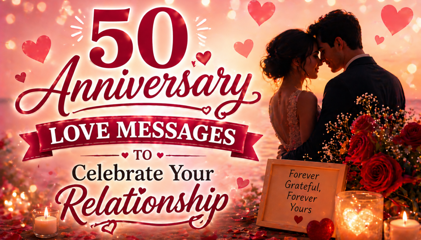 50 Anniversary Love Messages to Celebrate Your Relationship
