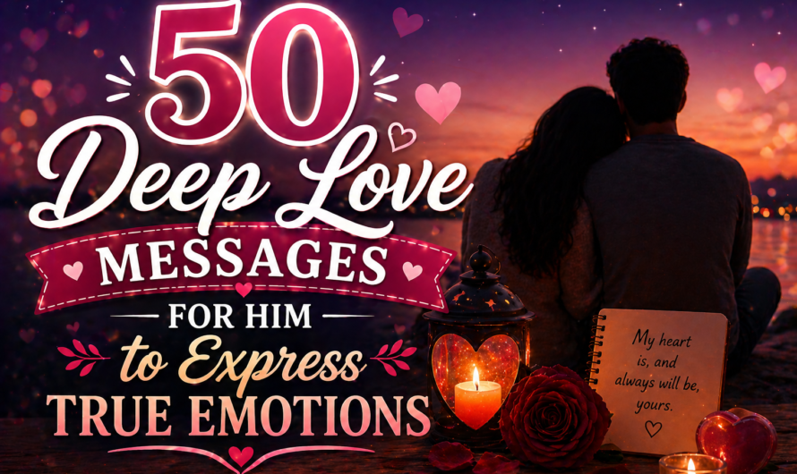 50 Deep Love Messages for Him to Express True Emotions
