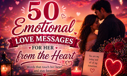 50 Emotional Love Messages for Her from the Heart