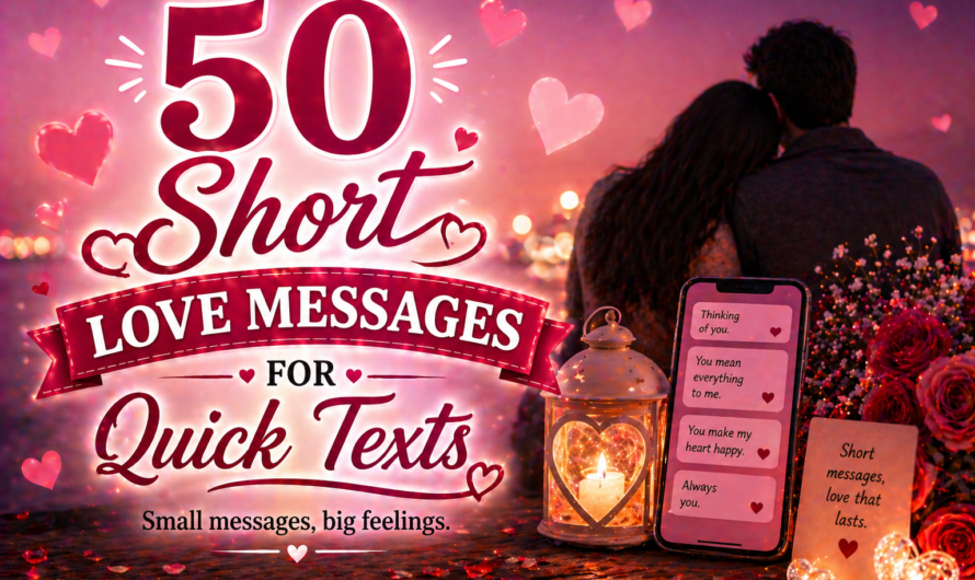 50 Short Love Messages for Quick Texts