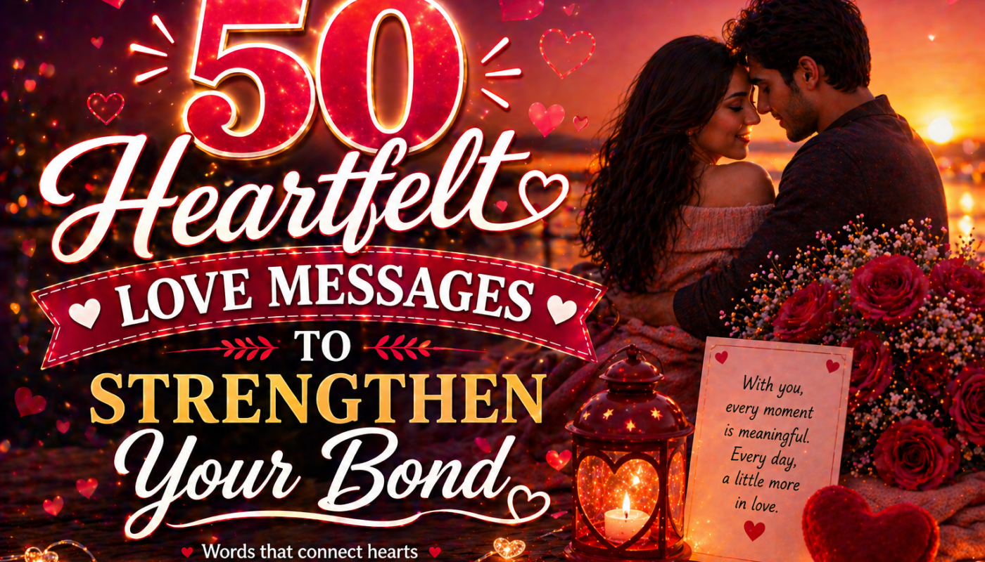 50 Heartfelt Love Messages to Strengthen Your Bond