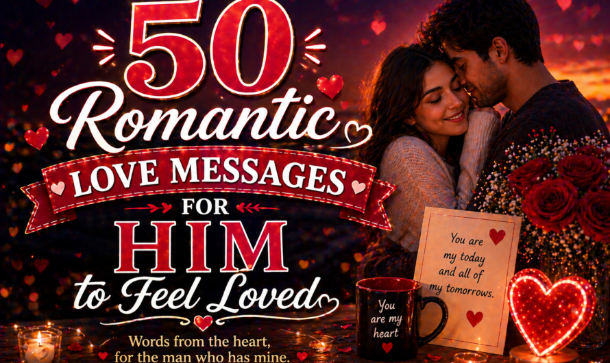50 Romantic Love Messages for Him to Feel Loved