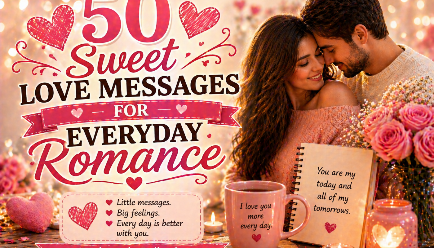 50 Sweet Love Messages for Everyday Romance