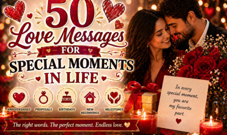 50 Love Messages for Special Moments in Life