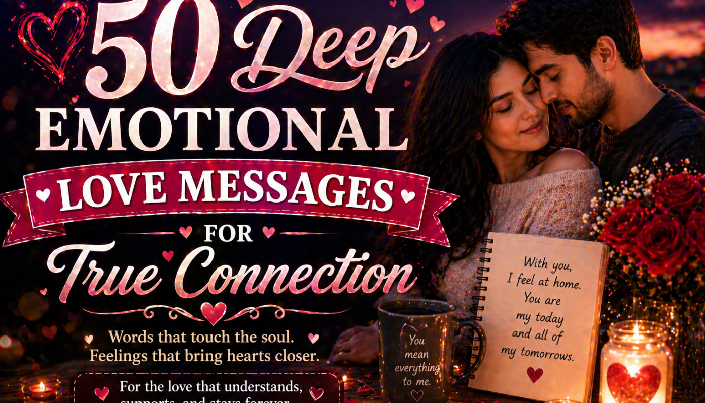 50 Deep Emotional Love Messages for True Connection