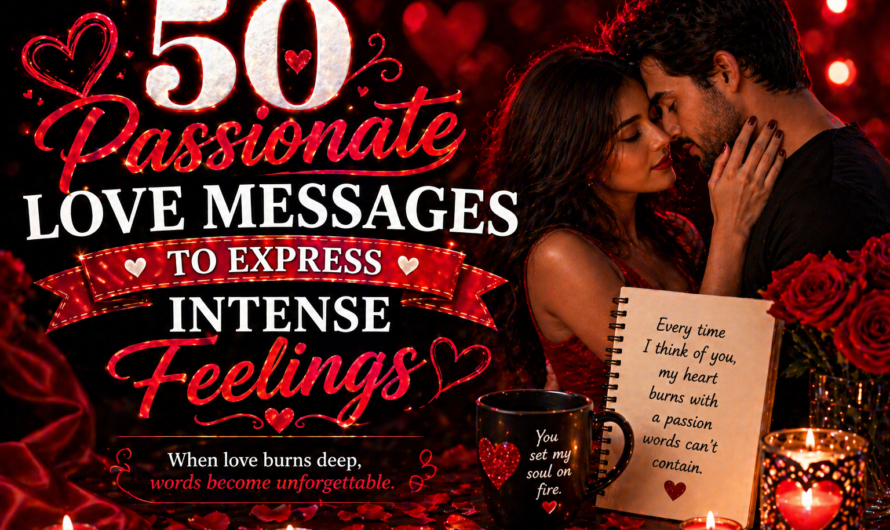 50 Passionate Love Messages to Express Intense Feelings