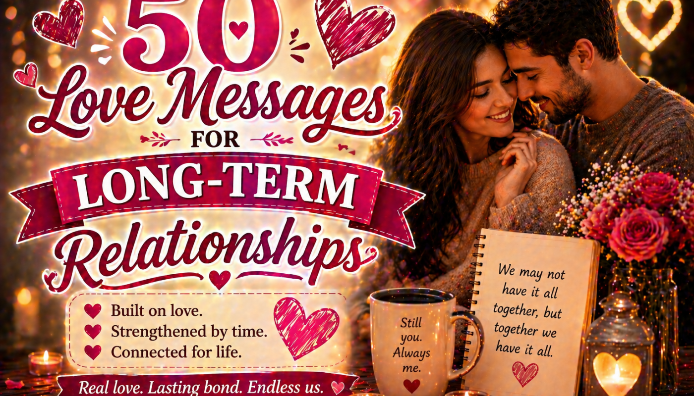 50 Love Messages for Long-Term Relationships
