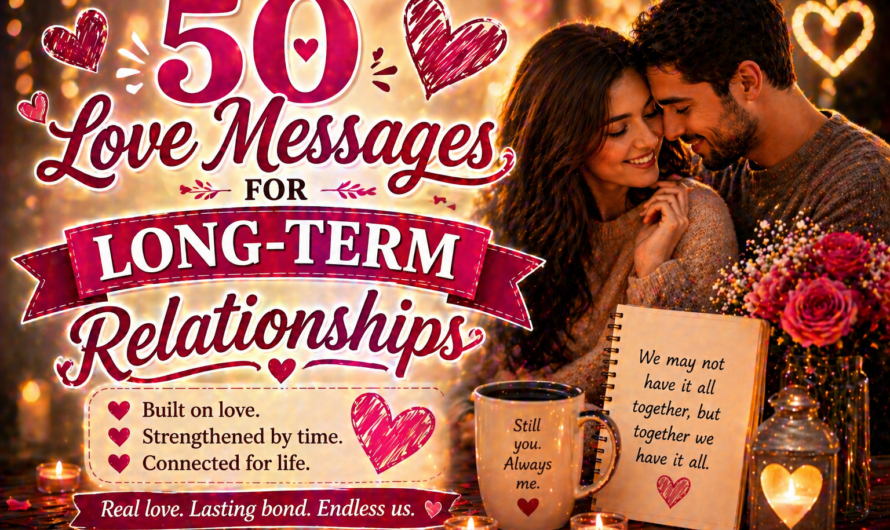 50 Love Messages for Long-Term Relationships