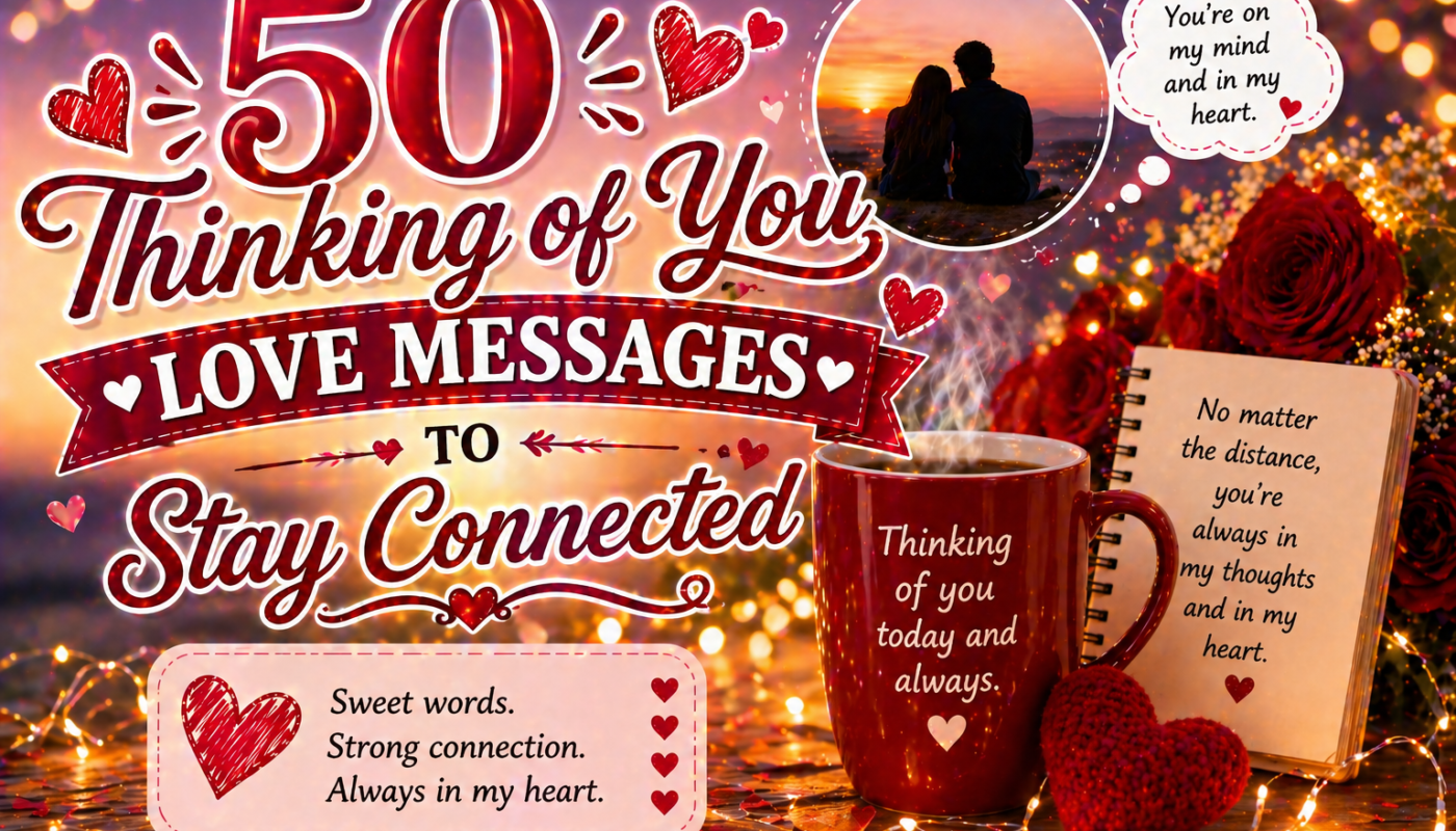 50 Thinking of You Love Messages to Stay Connected