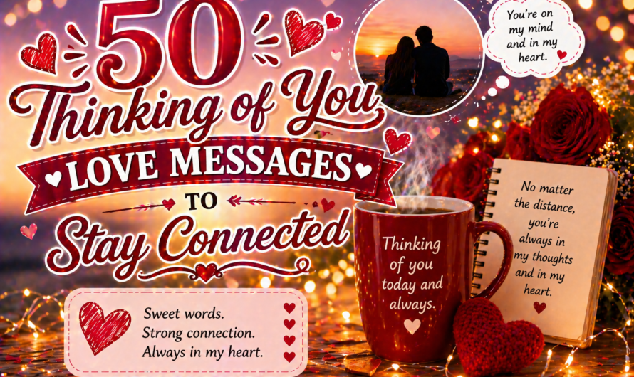 50 Thinking of You Love Messages to Stay Connected