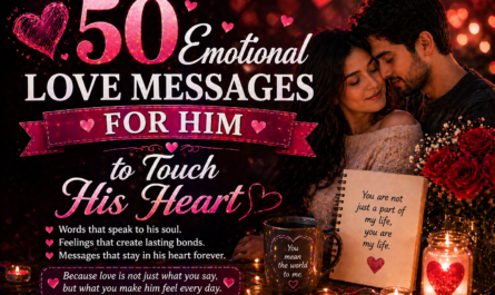 50 Emotional Love Messages for Him to Touch His Heart