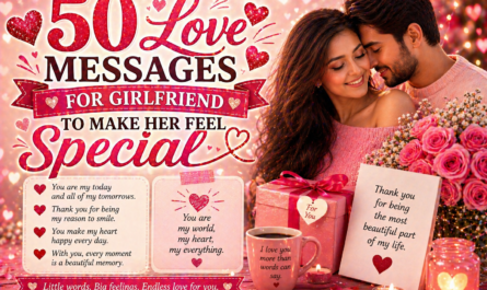 50 Love Messages for Girlfriend to Make Her Feel Special