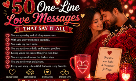 50 One-Line Love Messages That Say It All