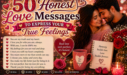 50 Honest Love Messages to Express Your True Feelings