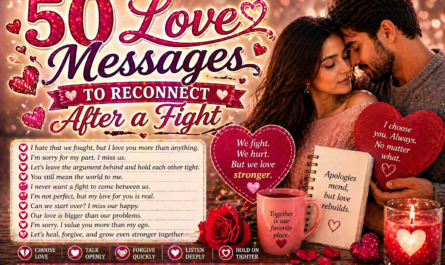 50 Love Messages to Reconnect After a Fight