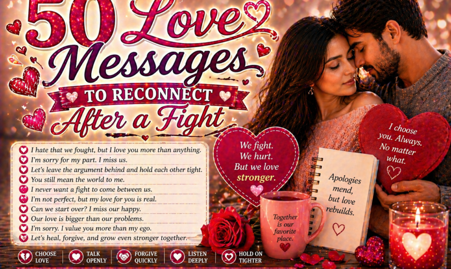 50 Love Messages to Reconnect After a Fight