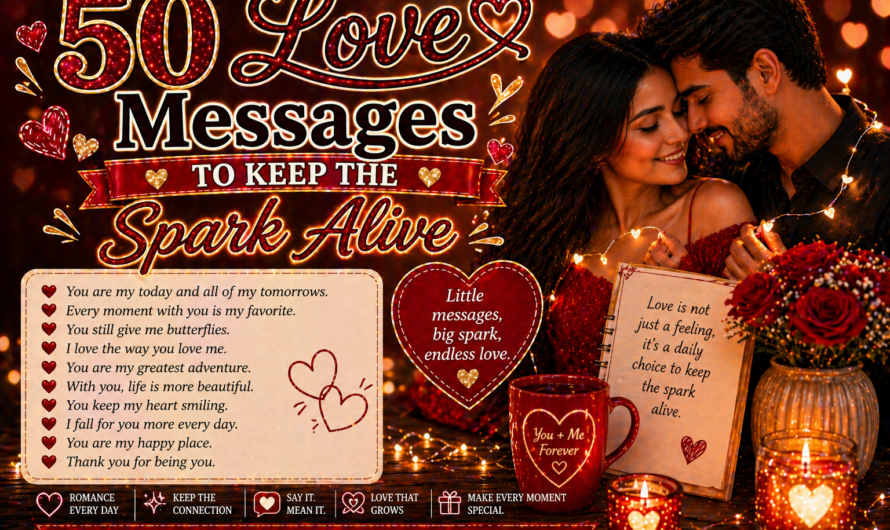 50 Love Messages to Keep the Spark Alive