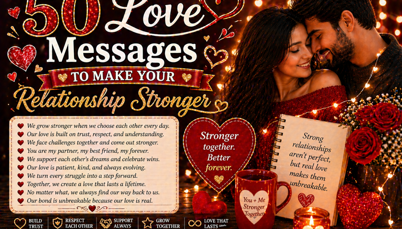 50 Love Messages to Make Your Relationship Stronger
