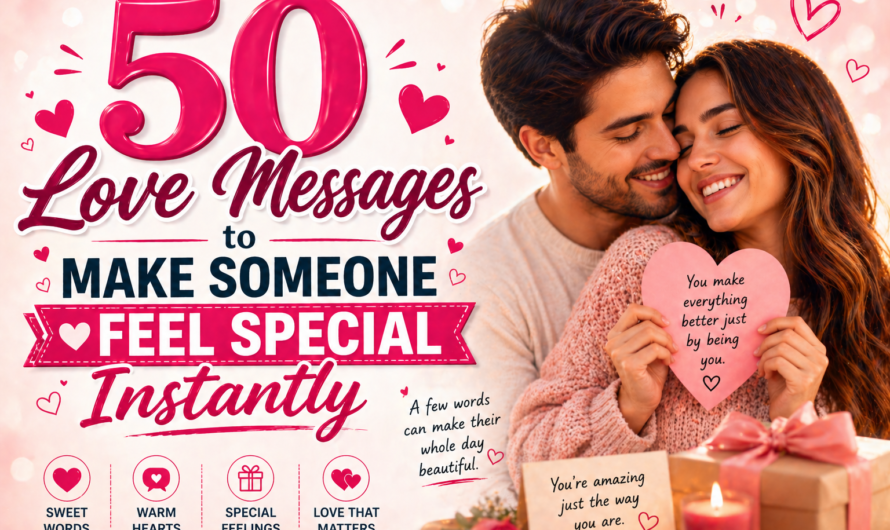 50 Love Messages to Make Someone Feel Special Instantly