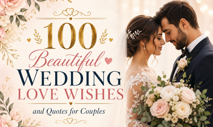 100 Beautiful Wedding Love Wishes and Quotes for Couples