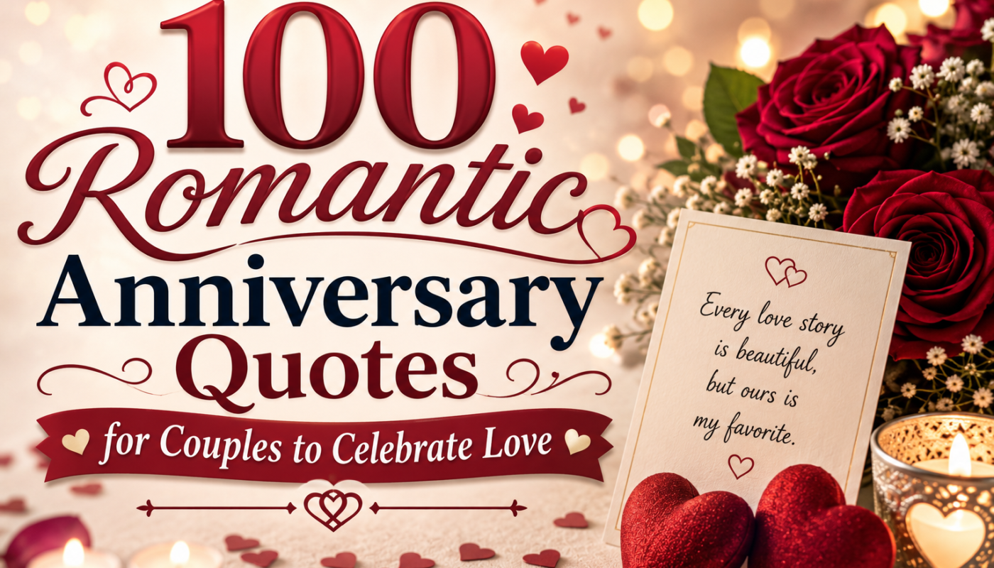 100 Romantic Anniversary Quotes for Couples to Celebrate Love
