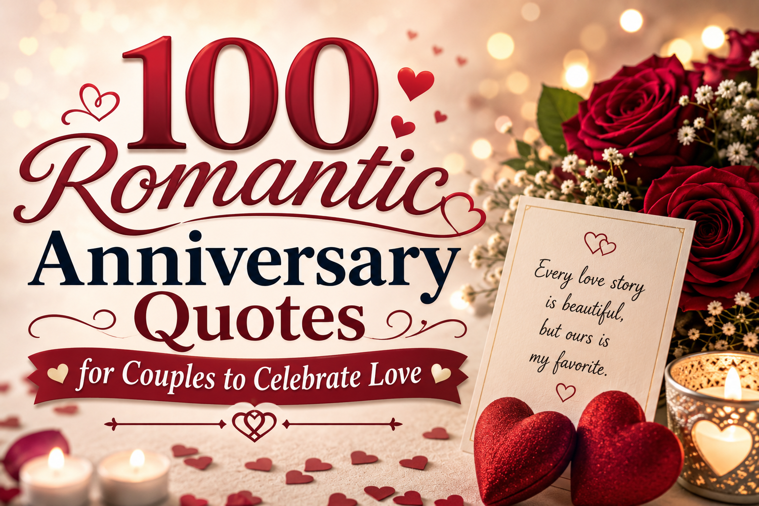 100 Romantic Anniversary Quotes for Couples to Celebrate Love