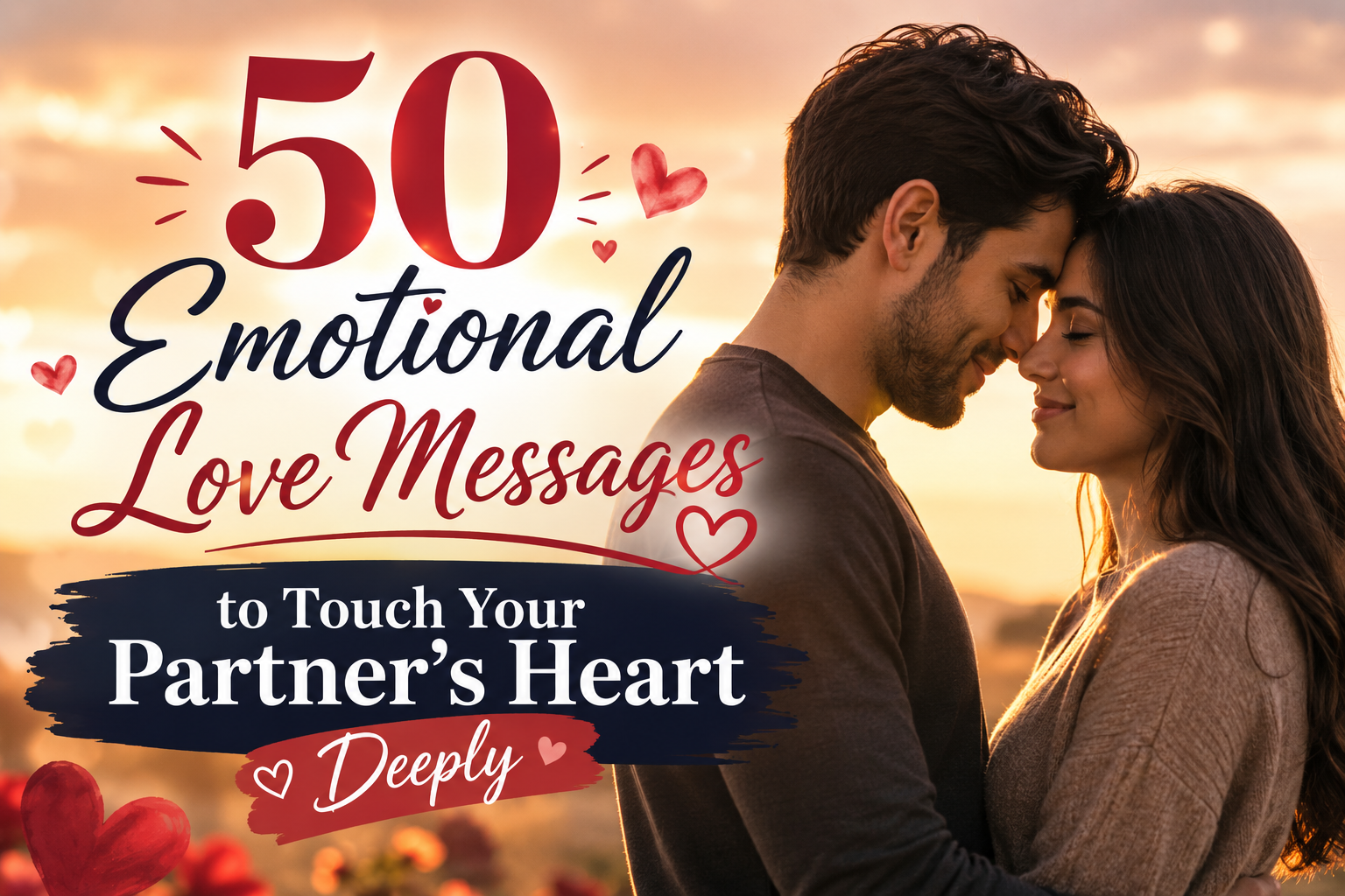 50 Emotional Love Messages to Touch Your Partner’s Heart Deeply