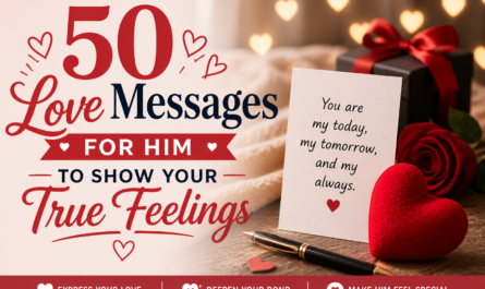 50 Love Messages for Him to Show Your True Feelings