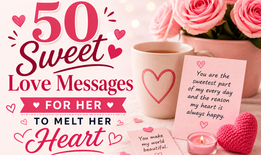 50 Sweet Love Messages for Her to Melt Her Heart