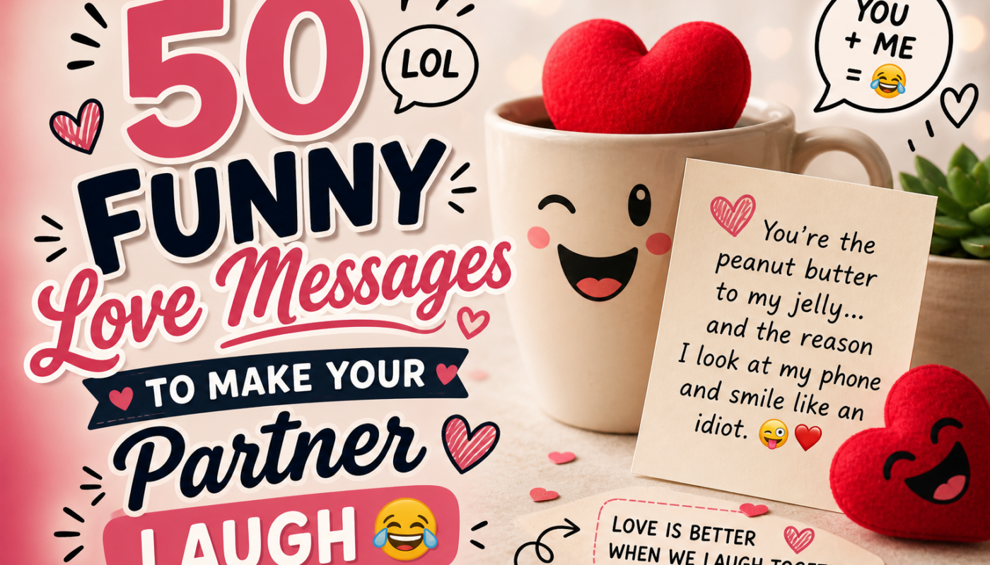 50 Funny Love Messages to Make Your Partner Laugh